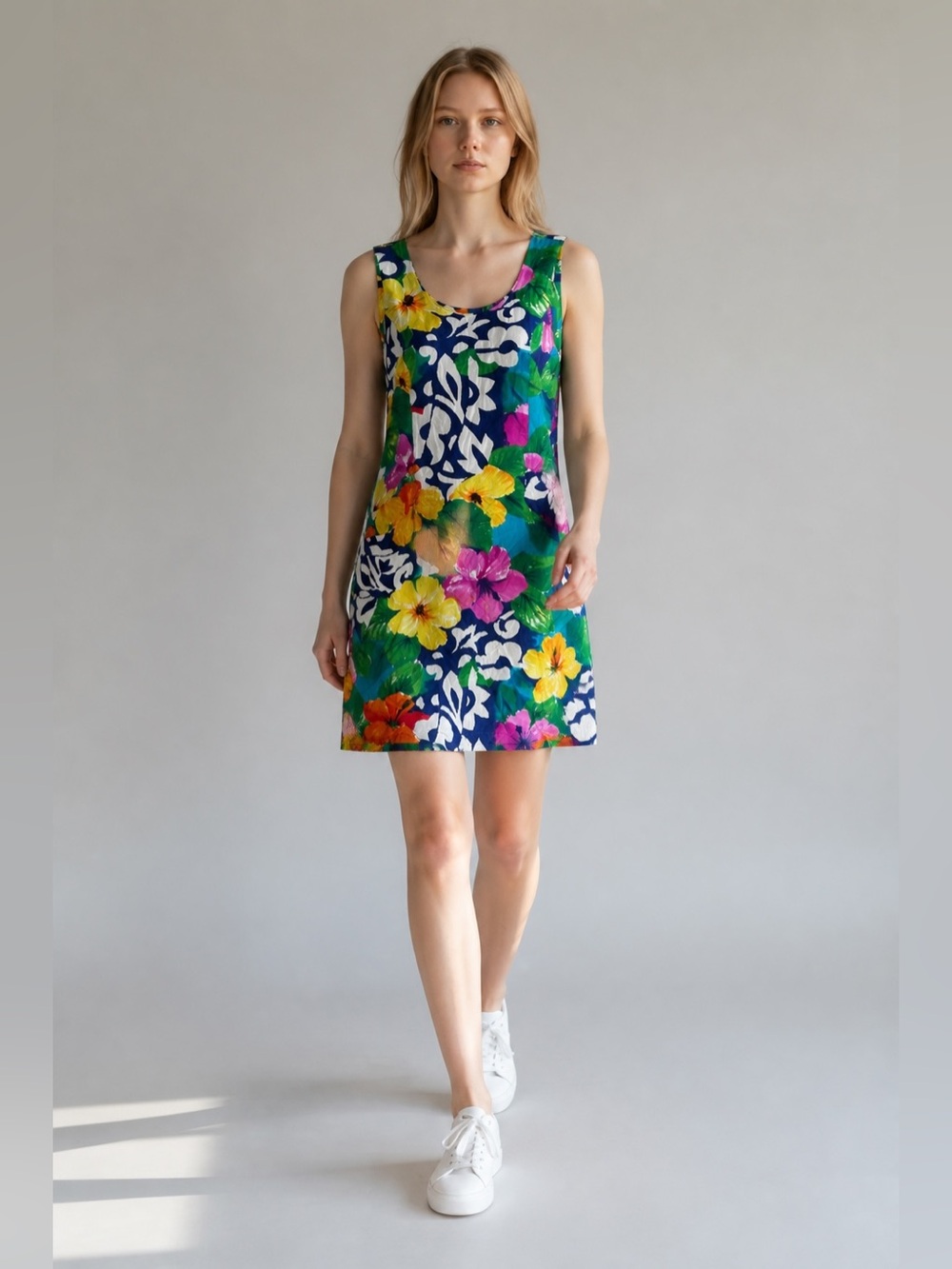 Jams World Hibiscus Print Mini Dress Size 5